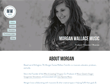 Tablet Screenshot of morganwallacemusic.com